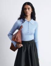 Sister Jane Bluebell tie front top in light blue | ASOS