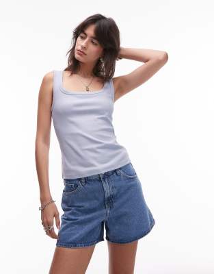 & Other Stories Ribbed Jersey Tank Top With Scoop Neck