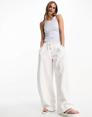 Other Stories &  Ribbed Racer Back Tank Top In Blue