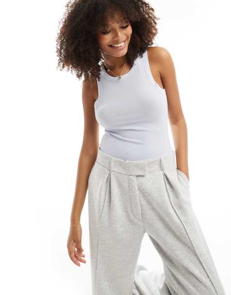 & Other Stories ribbed vest top in light blue - view 1