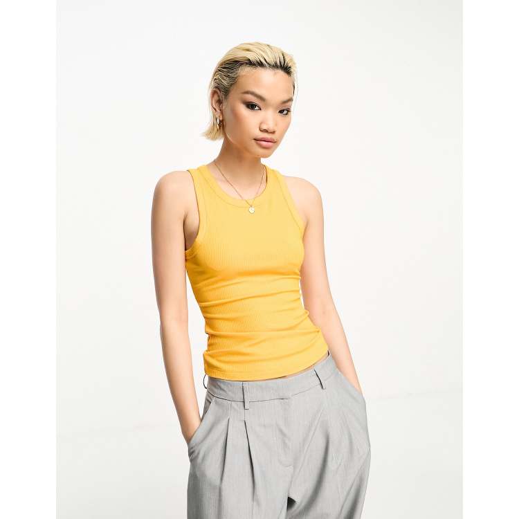 Mustard colour 2025 vest top