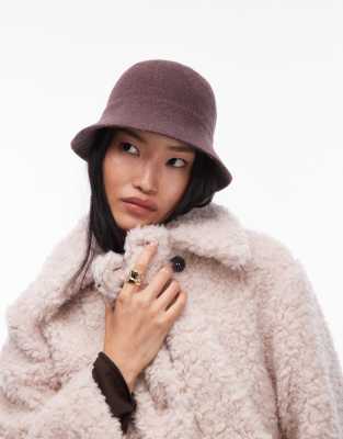 & Other Stories Rich Wool Bucket Hat In Brown