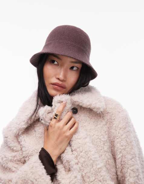 & Other Stories rich wool bucket hat in dark brown - view 1