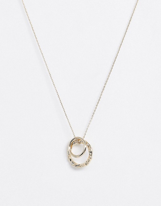& Other Stories ring detail necklace in gold