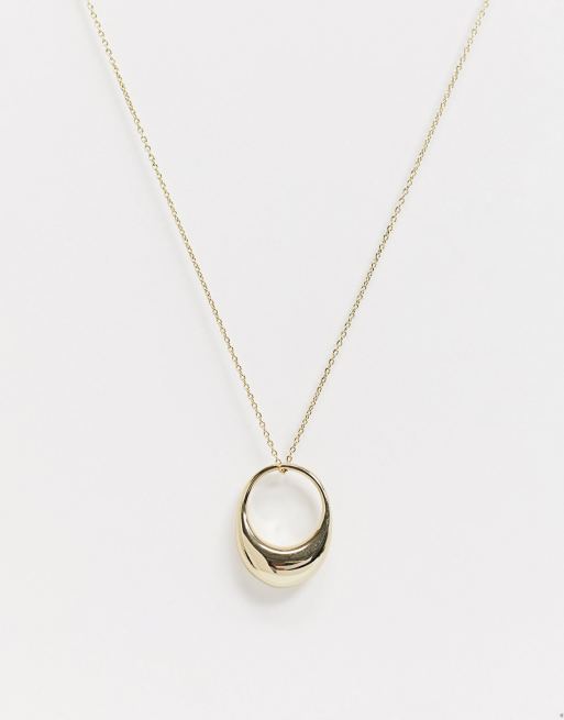 & Other Stories ring pendant necklace in gold | ASOS