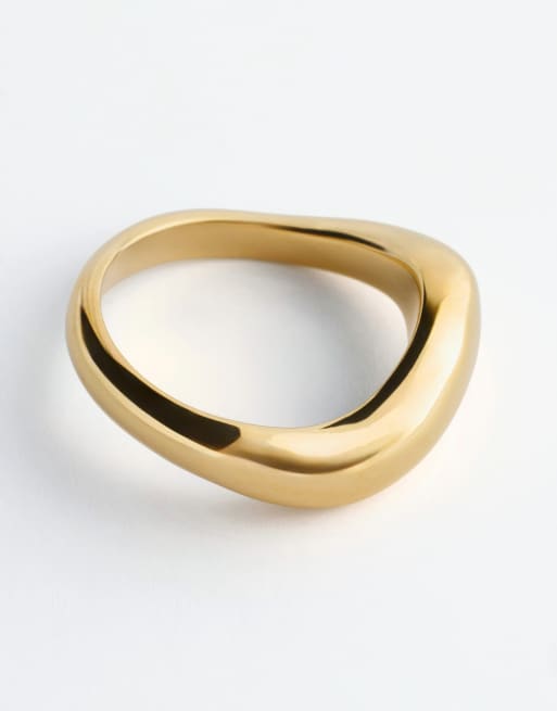 & Other Stories Ring-Set zum Stapeln in Blau und Gold, 3 von 3
