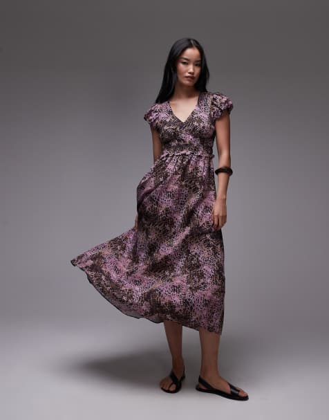 & Other Stories - Robe longue à manches bouffantes - Imprimé fleurs - view 1