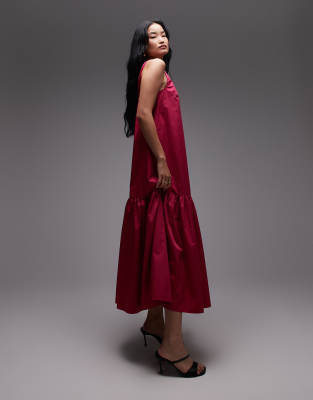 & Other Stories - Robe longue à taille basse et dos échancré - Rose - view 1