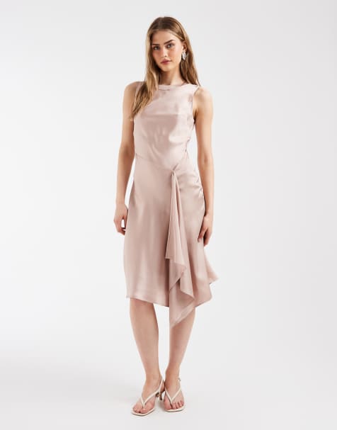 & Other Stories – Rosa, ärmlös klänning med asymmetrisk fåll - view 1