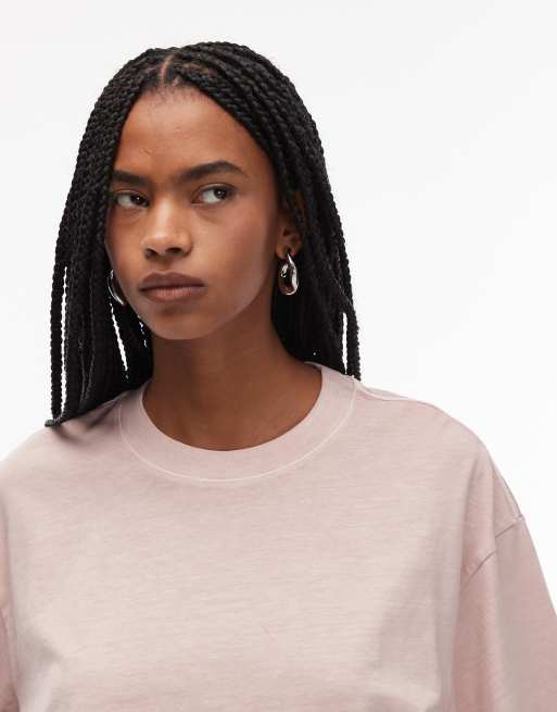 & Other Stories – Rosa t-shirt i boxig oversize-passform, 4 av 4
