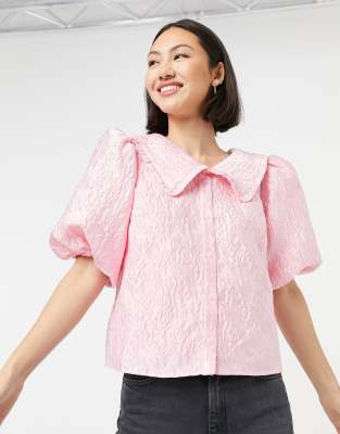 other stories rosa kavaj i linnemix med oversize  other stories 
