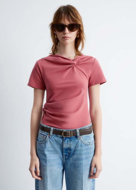 & Other Stories – Rosa topp med knuten omlottdesign - view 1