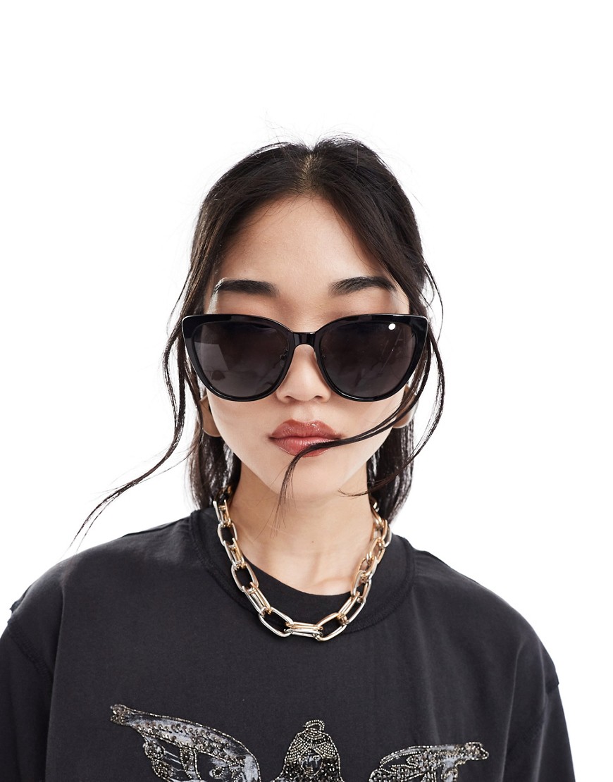 & Other Stories round cat eye acetate sunglasses in black