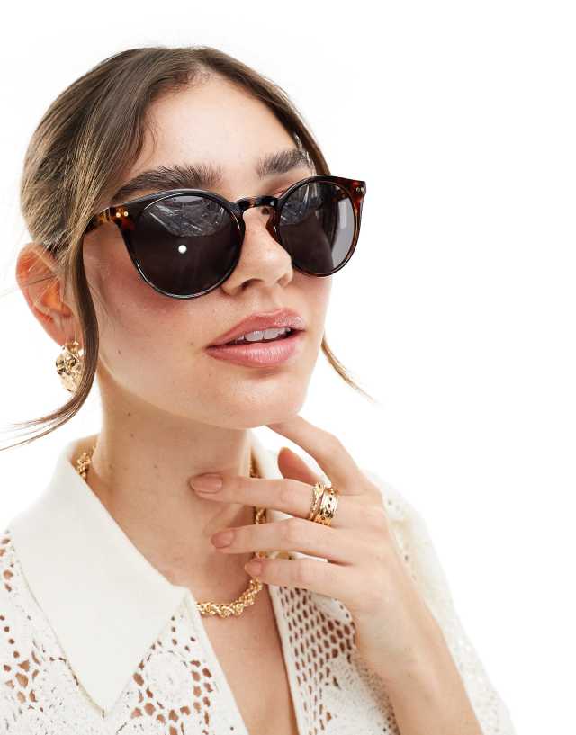 & Other Stories - round sunglasses in brown tortoise shell