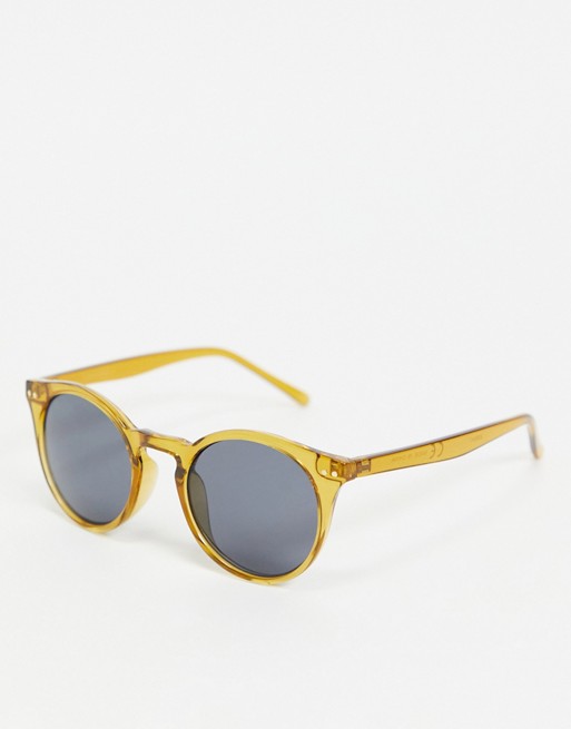& Other Stories round sunglasses in yellow