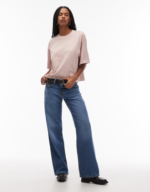 & Other Stories – Różowy pudełkowy T-shirt oversize, 2 z 4