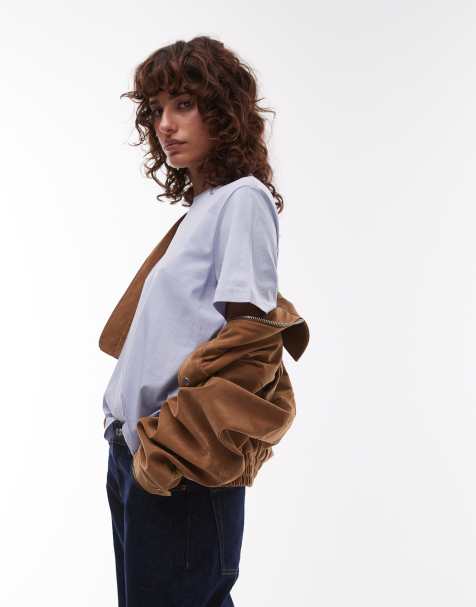 & Other Stories - Ruimvallend T-shirt met korte mouwen in gemêleerd blauw - view 1