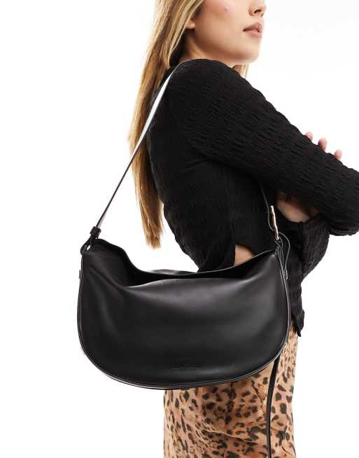 & Other Stories - Sac porté épaule en cuir avec boucle sur le côté - Noir , 4 de 4