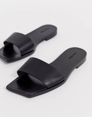 sandals with square front