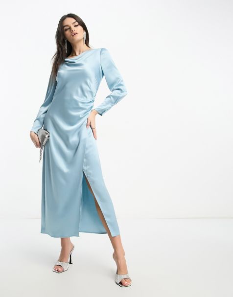 Long Sleeve Silk Dresses