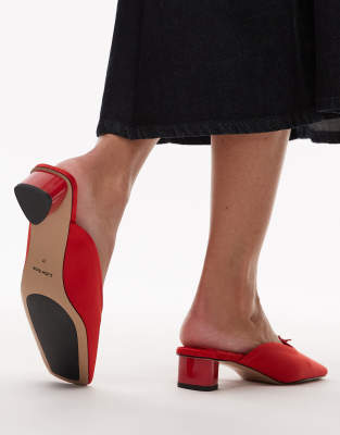 & OTHER STORIES SATIN MULE HEELED PUMP