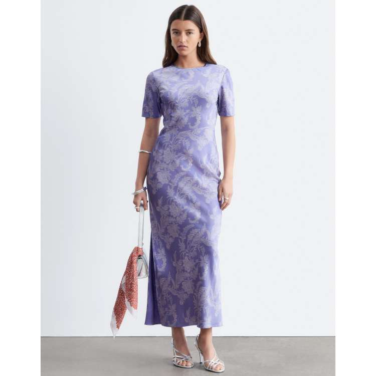 purple paisley dress Feeling Your Best Magenta  Shop the Mint Super cool purple brown paisley mini dress Super boheme and 70s inspired Purple Paisley Burnout Sleeved Echo