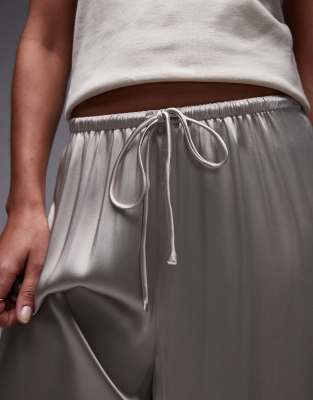 & OTHER STORIES SATIN PULL-ON WIDE LEG PANTS