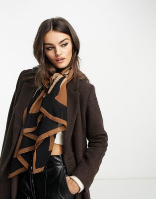 & Other Stories wool scarf in brown - ASOS Price Checker