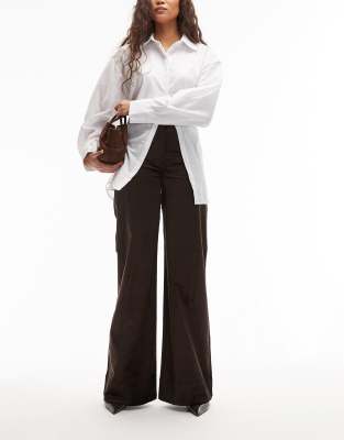 & Other Stories - Schlaghose aus Baumwoll-Samt in Dunkelbraun-Brown