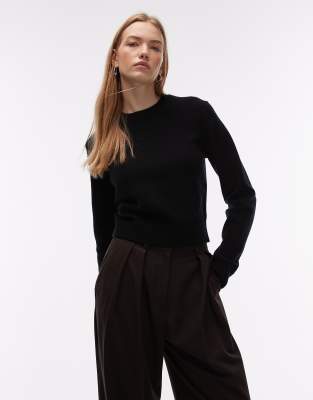 & Other Stories - Schmal geschnittener Pullover aus Wollmix in Schwarz