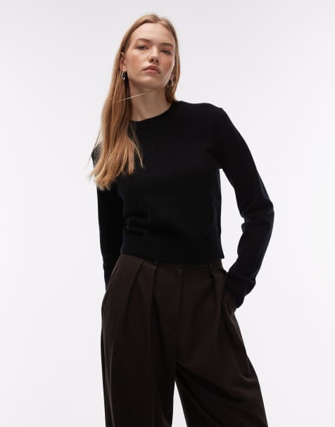 & Other Stories – Schmal geschnittener Pullover aus Wollmix in Schwarz - view 1