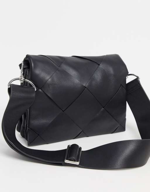 Other Stories Schwarze Grosse Tasche Mit Flechtdesign Asos