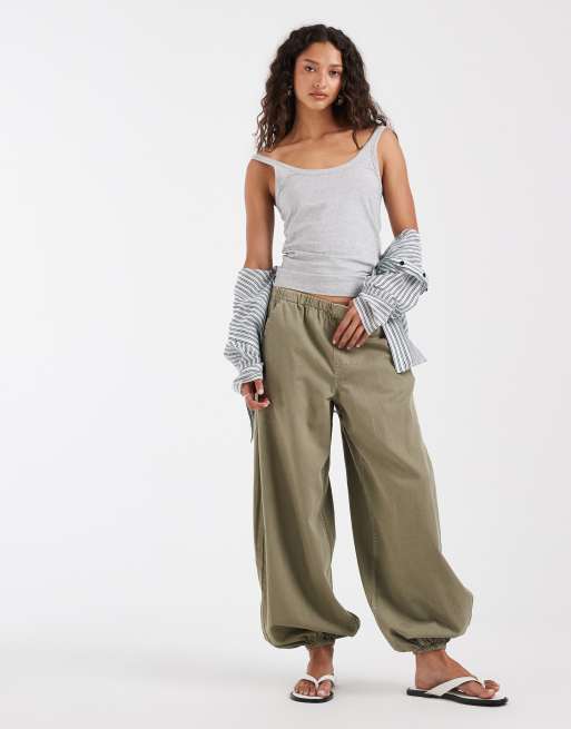 & Other Stories scoop neck tank top in grey marl, 3 of 4