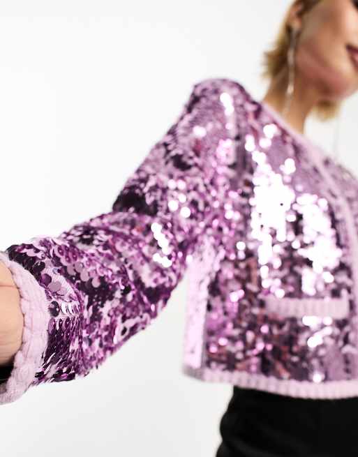 Womens sequin jackets on sale uk