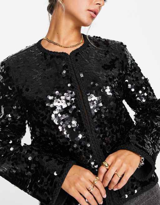 Veste best sale sequin mango