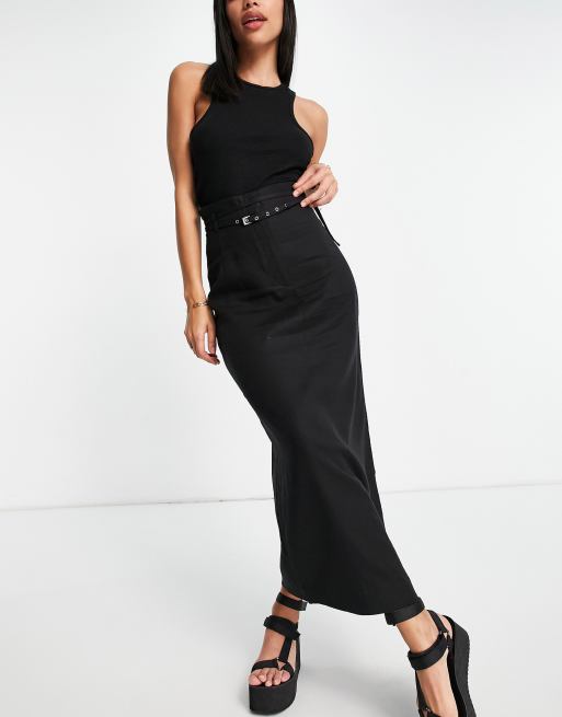 & Other Stories set maxi skirt in black | ASOS