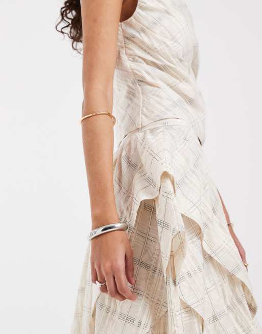 other stories organza dress & OTHER STORIES Organza Sleeve Velvet Mini Dress