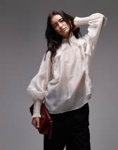 & Other Stories relaxed wide leg tailored pants with pleat front in khaki