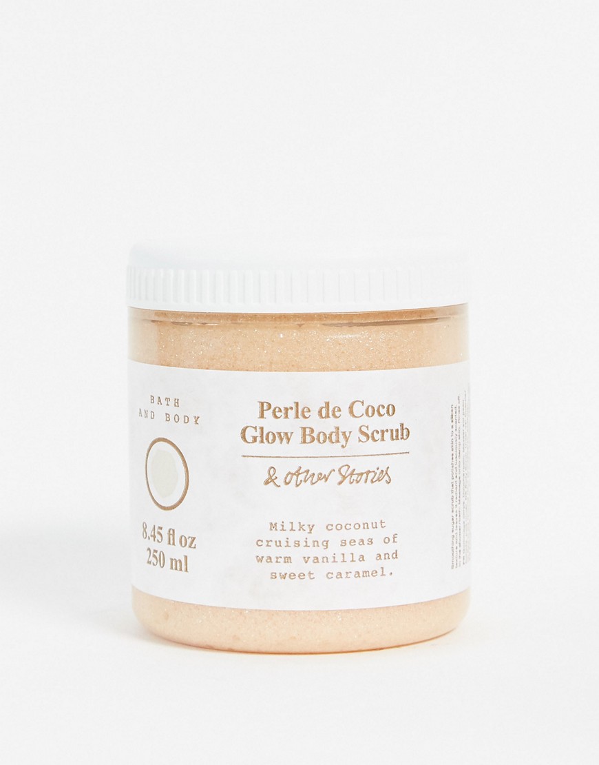 & Other Stories shimmer body scrub in Perle de Coco-No Colour