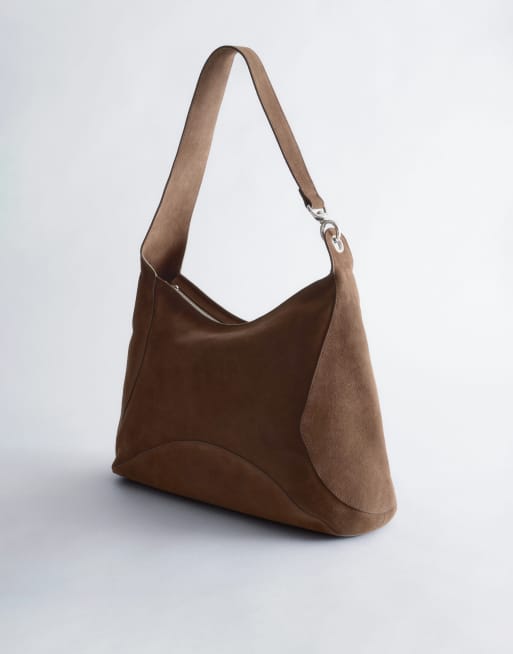 & Other Stories - shopper de ante premium en chocolate, 2 de 4