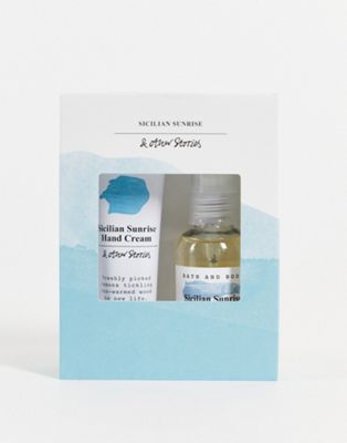 & Other Stories Sicilian Sunrise mini mist and hand cream gift set