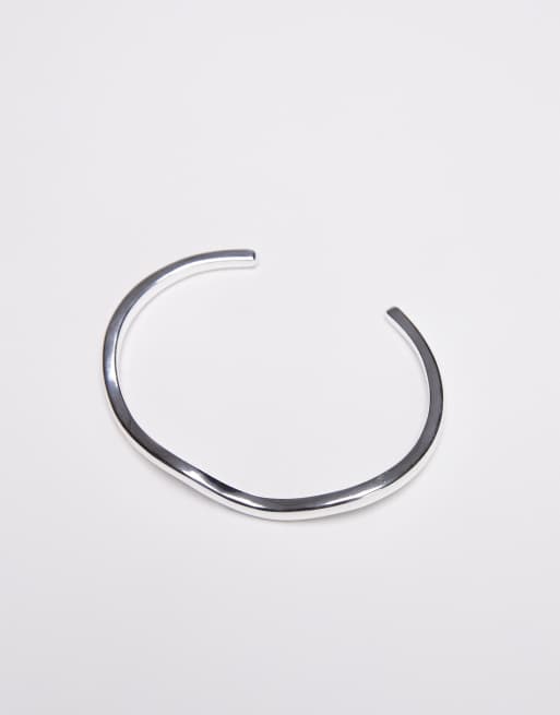 & Other Stories - Single - Bracelet jonc ondulé - Argenté, 2 de 3