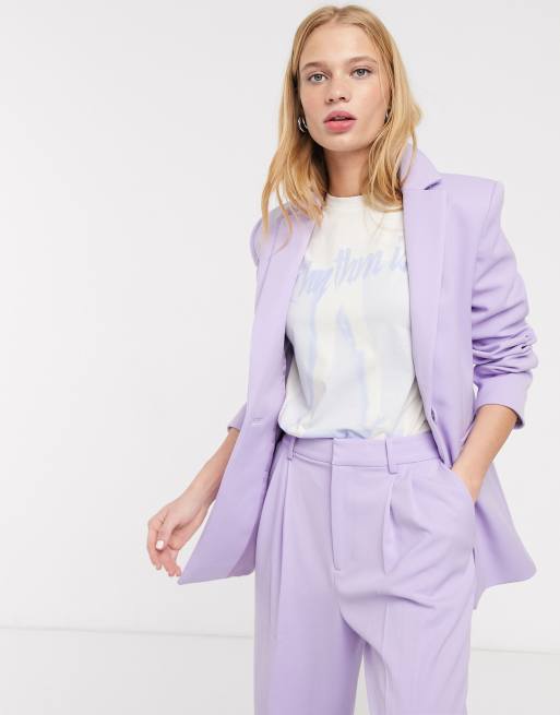 Womens lilac outlet blazer