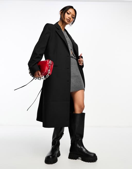 Asos wool blend coat hotsell