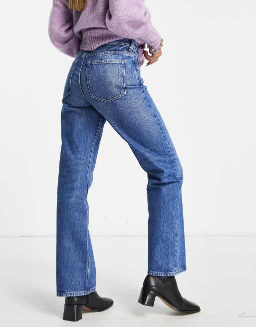  Other Stories Sleek cotton blend straight leg jeans in magic