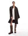 [Other Stories] & Other Stories sleek trench coat in brown XS Brown