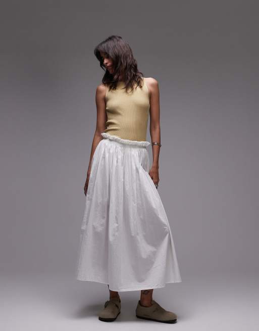 & Other Stories sleeveless boatneck knitted top in khaki green, 3 of 4