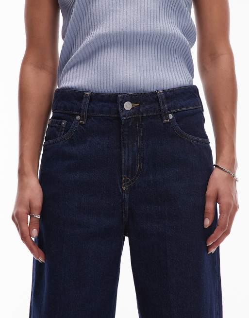 & Other Stories slim barrel leg jeans in dark wash blue, 5 of 5
