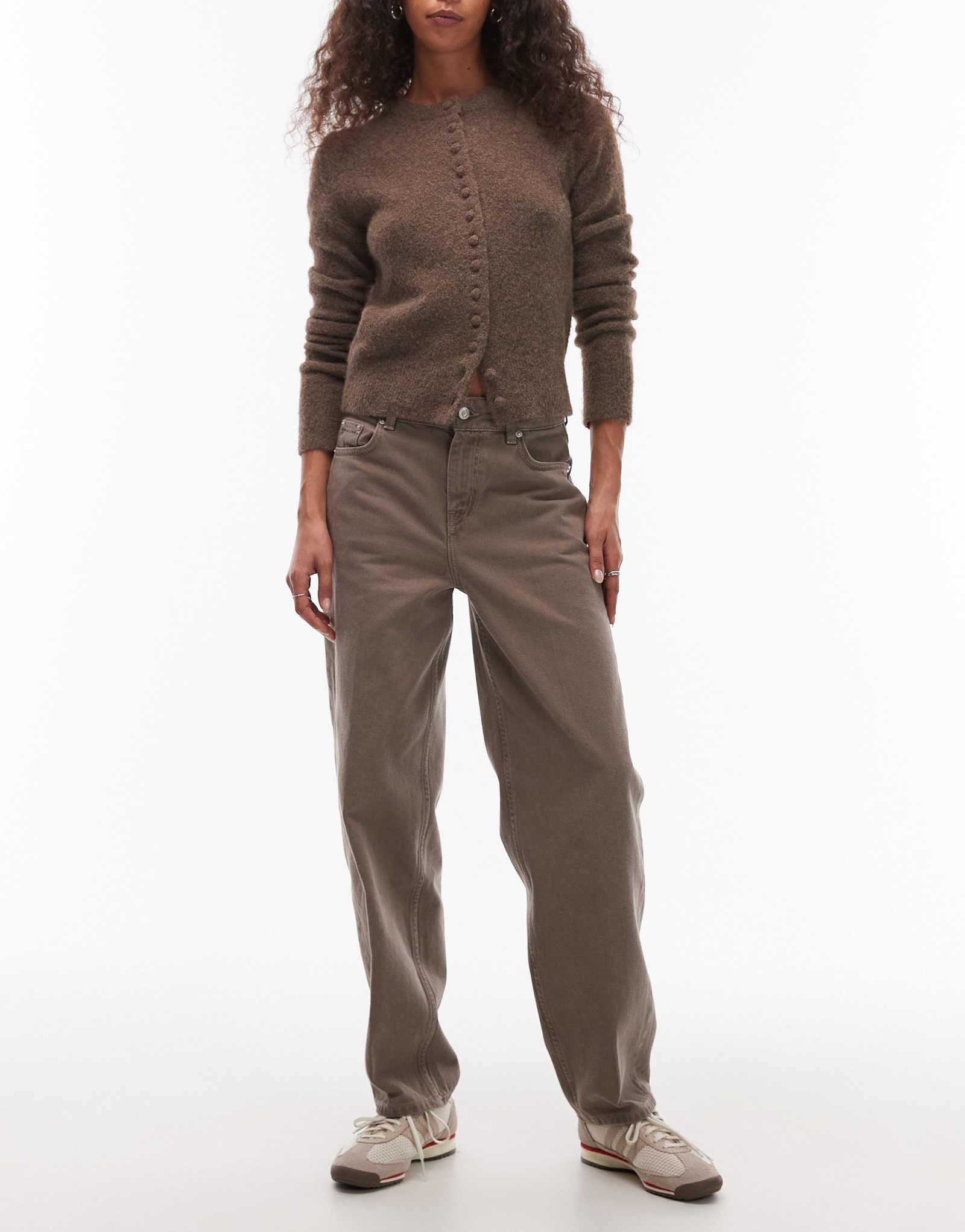 &Other Stories узкие джинсы-бочкообразные штанины с отстиранной родинкой