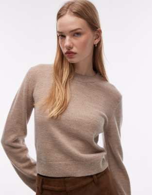 & Other Stories - Slim-Fit-Pullover aus Baumwoll-Wollmix in Beige-Neutral